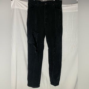Black Denim ripped jeans